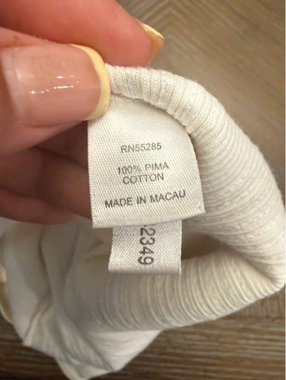 Express Cream Ribbed Tank - Picture 6 of 7